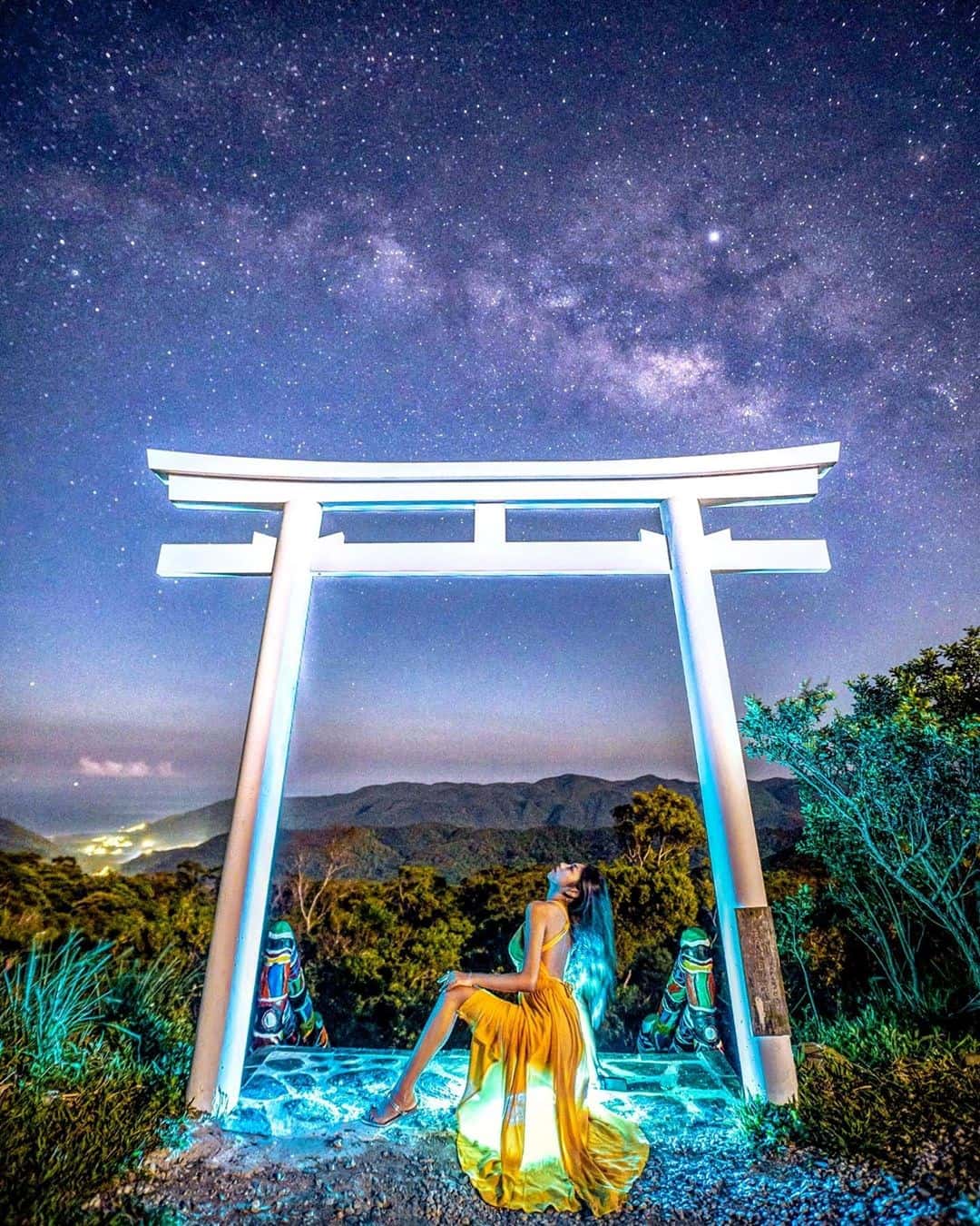 《屏東夜景》高士神社